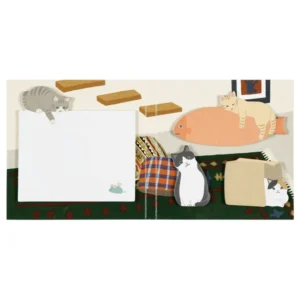 GREETING LIFE | Bloc Notas ANIMAL Die Cut Sticky Notebook - Cat