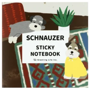 GREETING LIFE | Bloc Notas ANIMAL Die Cut Sticky Notebook - Schnauzer
