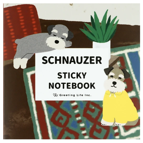GREETING LIFE | Bloc Notas ANIMAL Die Cut Sticky Notebook - Schnauzer - Imagen 2