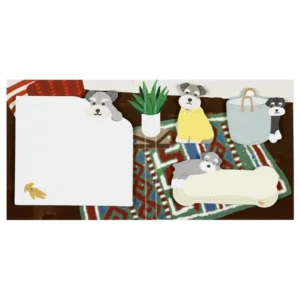 GREETING LIFE | Bloc Notas ANIMAL Die Cut Sticky Notebook - Schnauzer
