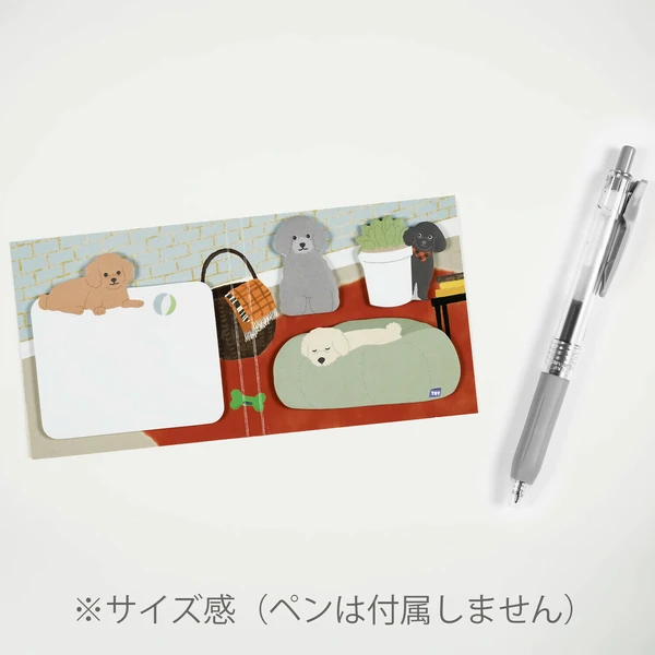 GREETING LIFE | Bloc Notas ANIMAL Die Cut Sticky Notebook - Toy poodle - Imagen 4