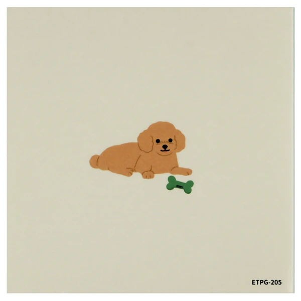 GREETING LIFE | Bloc Notas ANIMAL Die Cut Sticky Notebook - Toy poodle - Imagen 5