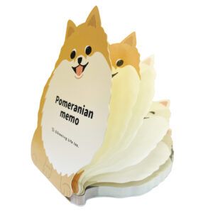 GREETING LIFE | Bloc Notas ANIMAL Die Cut MEMO PAD - Pomeranian
