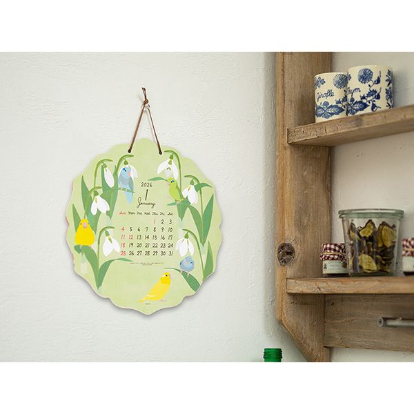 MIDORI | Calendario de pared 2026 Wall-Hanging Die Cut - Bird - Imagen 6