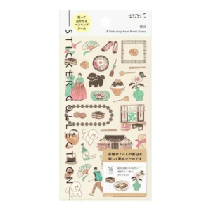MIDORI | Pegatinas Sticker Collection 1 hoja - Korea