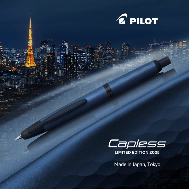 PILOT | Pluma Estilográfica Retráctil CAPLESS 1800 - Oro 18K - Link Midnight 2025 - Imagen 7