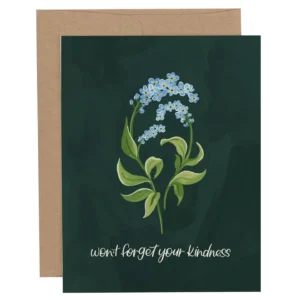 1CANOE2 | Tarjeta Agradecimiento - Forget-Me-Nots
