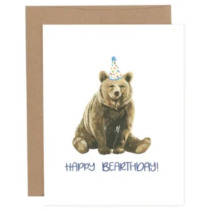 1CANOE2 | Tarjeta Felicitación Cumpleaños - Happy Bear-Thday