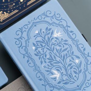 ARCHER & OLIVE | Cuaderno cuadrado (20x20 cm) Liso - Songbird In Blue