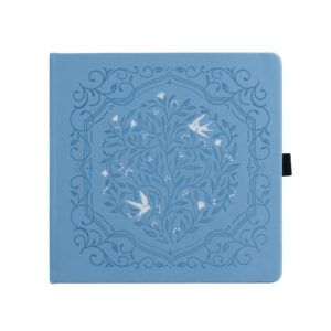 ARCHER & OLIVE | Cuaderno cuadrado (20x20 cm) Malla Puntos - Songbird Blue