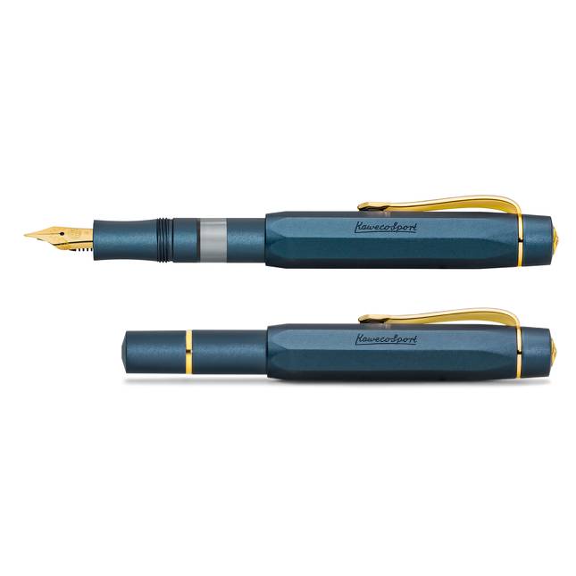 KAWECO | Set Pluma Estilográfica AL SPORT PISTON - Starter Set Navy - Imagen 3