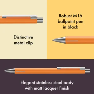 LAMY | Bolígrafo Ballpoint M Acero ECON - Apricot - Tinta Negra