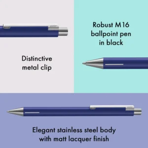 LAMY | Bolígrafo Ballpoint M Acero ECON - Dark Dusk - Tinta Negra