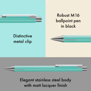 LAMY | Bolígrafo Ballpoint M Acero ECON - Lagoon - Tinta Negra