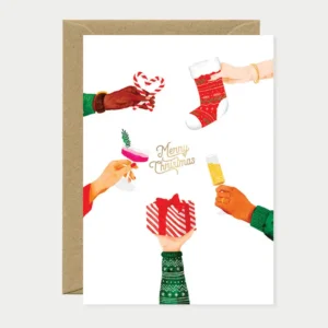 ALL THE WAYS TO SAY | Tarjeta de Navidad con sobre - Merry Christmas Cheers