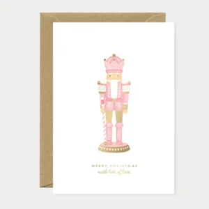 ALL THE WAYS TO SAY | Tarjeta de Navidad con sobre - Pink Nutcracker