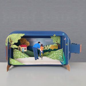 ALLJOY DESIGN | Tarjeta de Felicitación 3D - Message in A Bottle - First time