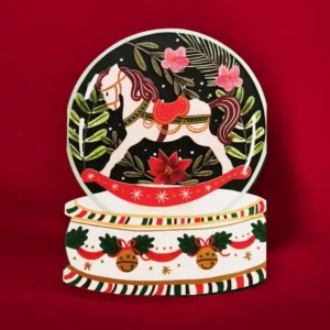 ALLJOY DESIGN | Tarjeta de Navidad 3D - Christmas Rocking Horse