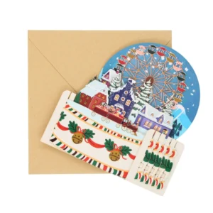 ALLJOY DESIGN | Tarjeta de Navidad 3D - Christmas Village