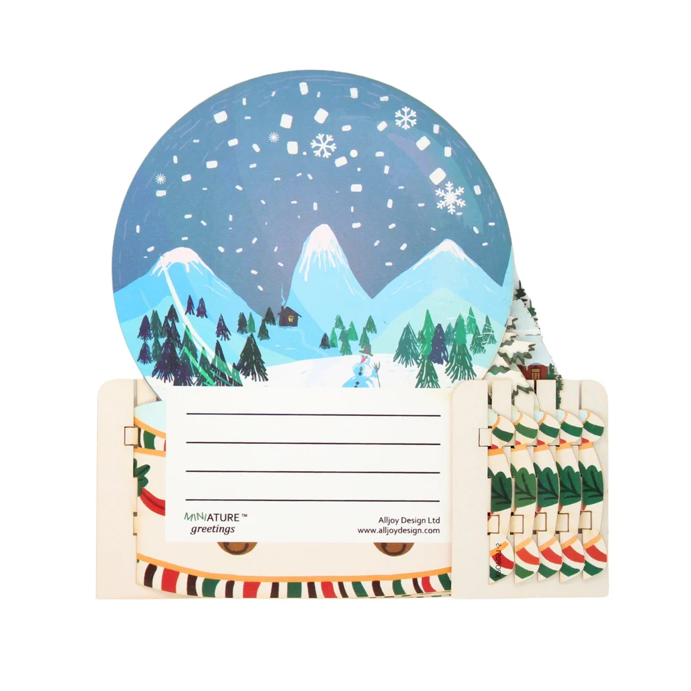 ALLJOY DESIGN | Tarjeta de Navidad 3D - Christmas Village - Imagen 3