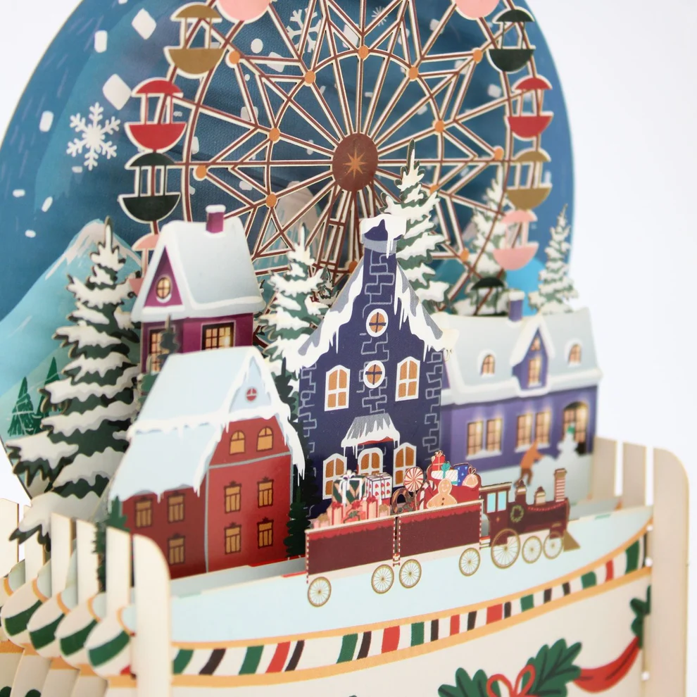 ALLJOY DESIGN | Tarjeta de Navidad 3D - Christmas Village - Imagen 5