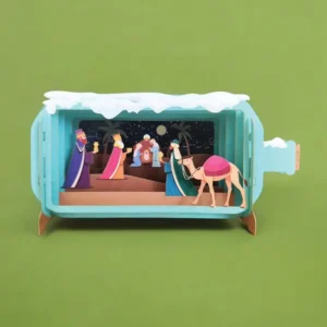 ALLJOY DESIGN | Tarjeta de Navidad 3D - Nativity