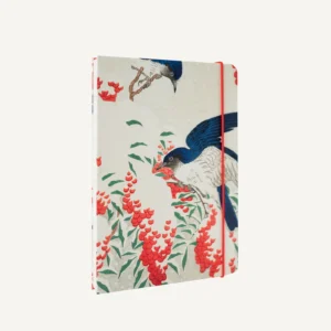 KOKONOTE | Cuaderno A5 Malla Puntos Cosido - Japanese Flycatchers