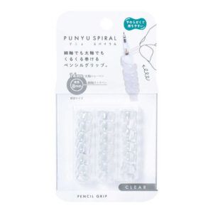 KUTSUWA | Set 3 Grips para Lápiz PUNYU Espiral - Clear