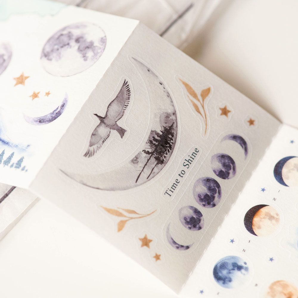 MU LIFESTYLE | Mini libro Pegatinas DIE CUT - Charm of the moon - Imagen 5