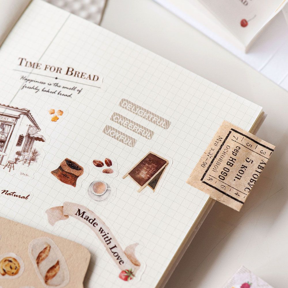 MU LIFESTYLE | Mini libro Pegatinas DIE CUT - Moments of Bread - Imagen 2