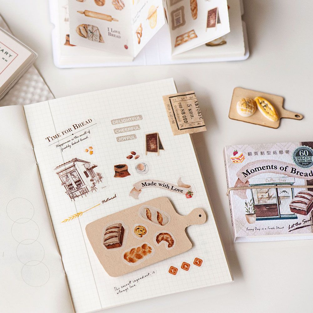 MU LIFESTYLE | Mini libro Pegatinas DIE CUT - Moments of Bread - Imagen 4