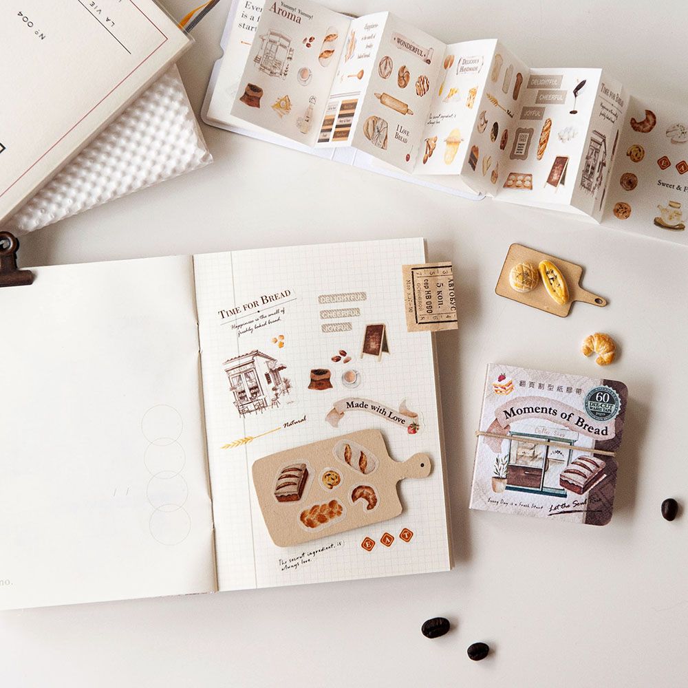 MU LIFESTYLE | Mini libro Pegatinas DIE CUT - Moments of Bread - Imagen 5