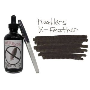 NOODLER'S | Tintero 135 ml 19819 + Pluma GRATIS – Negro X-Feather