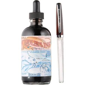 NOODLER'S | Tintero 135 ml 19803 + Pluma GRATIS – Negro Polar Black