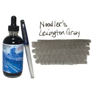 NOODLER'S | Tintero 135 ml 19804 + Pluma GRATIS – Gris Lexington Gray
