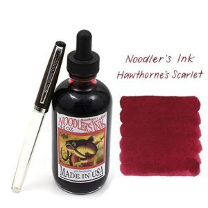 NOODLER'S | Tintero 135 ml 19810 + Pluma GRATIS – Rojo Hawthorne's Scarlet
