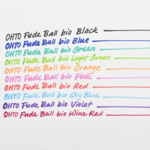 OHTO | Bolígrafo Gel FUDE BALL BIO 1,5 mm – Tinta Roja