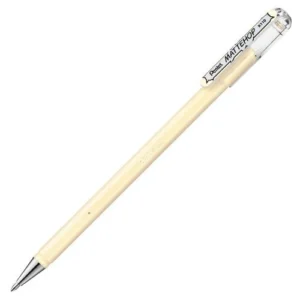 PENTEL | Bolígrafo Gel Permanente 1 mm MATTEHOP – Ivory White