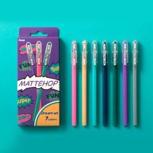 PENTEL | Set 7 Bolígrafos Gel Permanentes 1 mm MATTEHOP – Dream