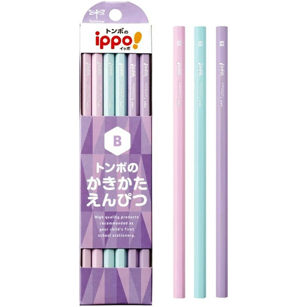 TOMBOW | Caja 12 lápices grafito IPPO! Kakikata - Rosa Varias Durezas