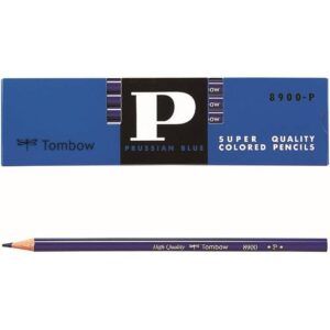 TOMBOW | Caja 12 lápices mina azul MONO 8900 P - Prussian Blue