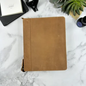 GIROLOGIO | Estuche de piel cremallera ZIP 24 piezas - Saddle Tan