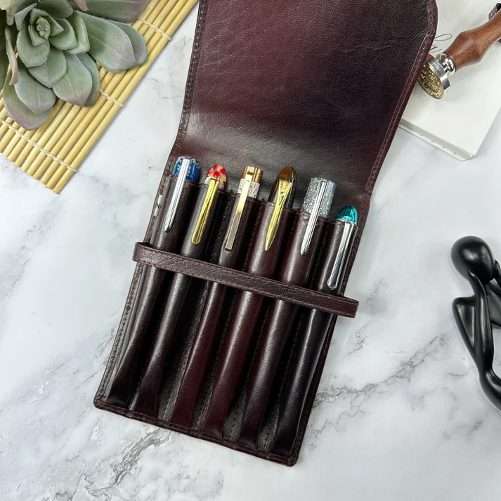 GIROLOGIO | Estuche de piel 6 piezas - Bomber Brown - Imagen 2