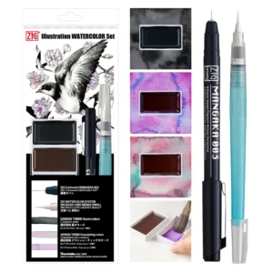 KURETAKE | Kit de ilustración con acuarelas