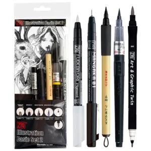 KURETAKE | Kit de ilustración con brush pens - Basic Set 2