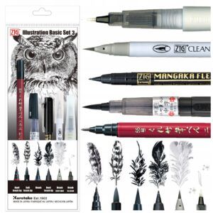 KURETAKE | Kit de ilustración con brush pens - Basic Set 3