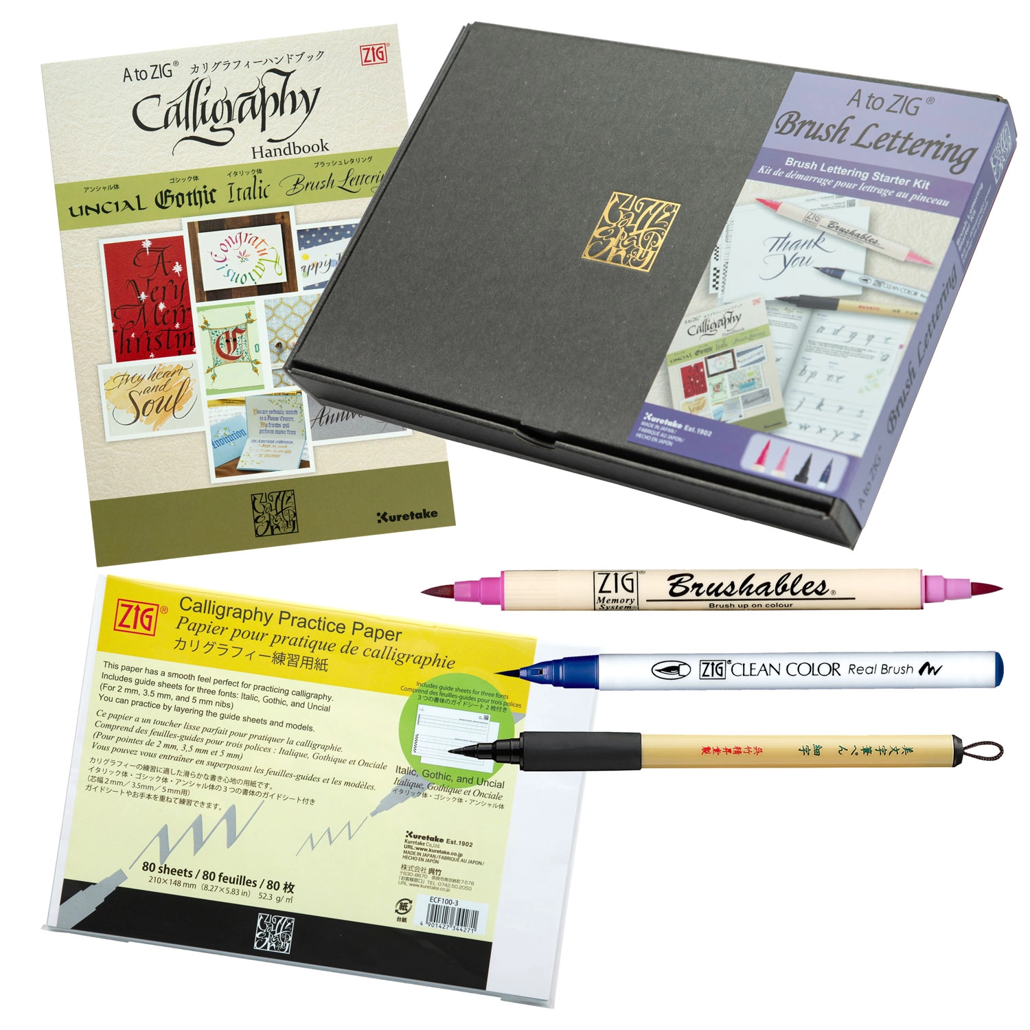 KURETAKE | Kit de iniciación al Lettering A to ZIG - Imagen 2