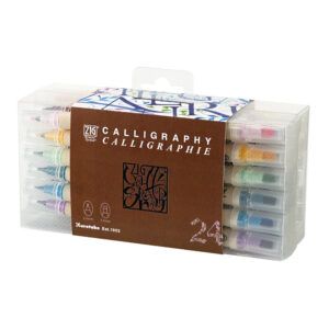KURETAKE | Pack 24 Rotuladores doble punta ZIG CALLIGRAPHY