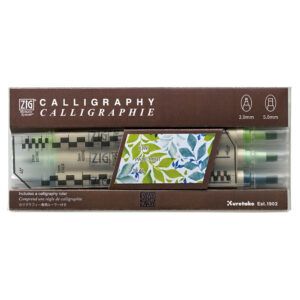 KURETAKE | Pack 3 Rotuladores doble punta ZIG CALLIGRAPHY - Kiwi Mint