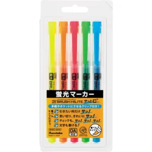 KURETAKE | Pack 5 Subrayadores Pincel BRUSH HILITE